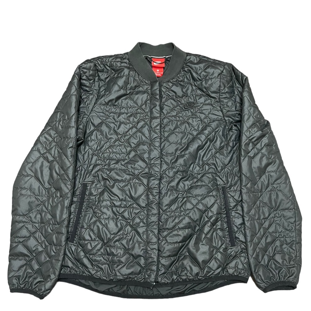Nike Sportswear Quilted Lightweight Jacket Women’s Size Medium Black Red